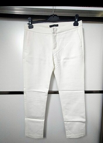 Beyaz kumaş pantalon 