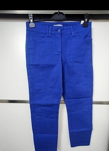 Mavi renk kumaş pantalon 