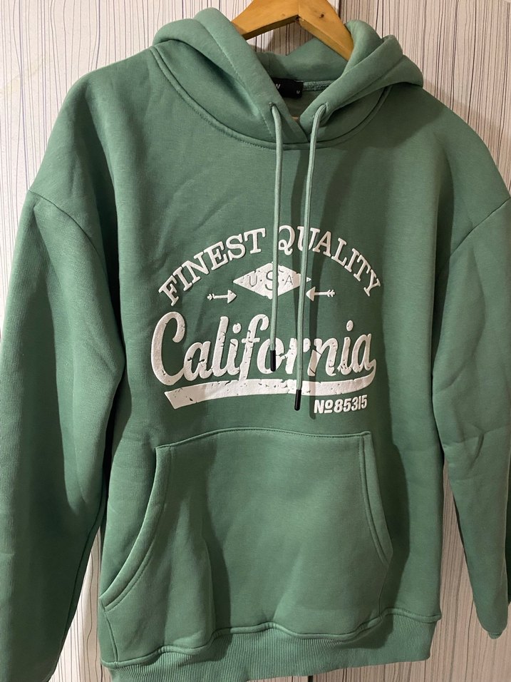 Yeşil Baskılı Kadın Sweatshirt - Görsel 2