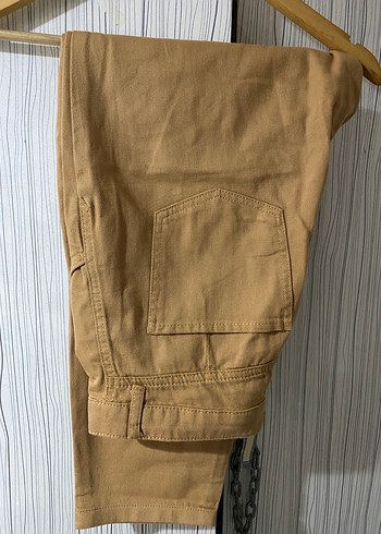 Kahverengi hardal pantalon - Görsel 2