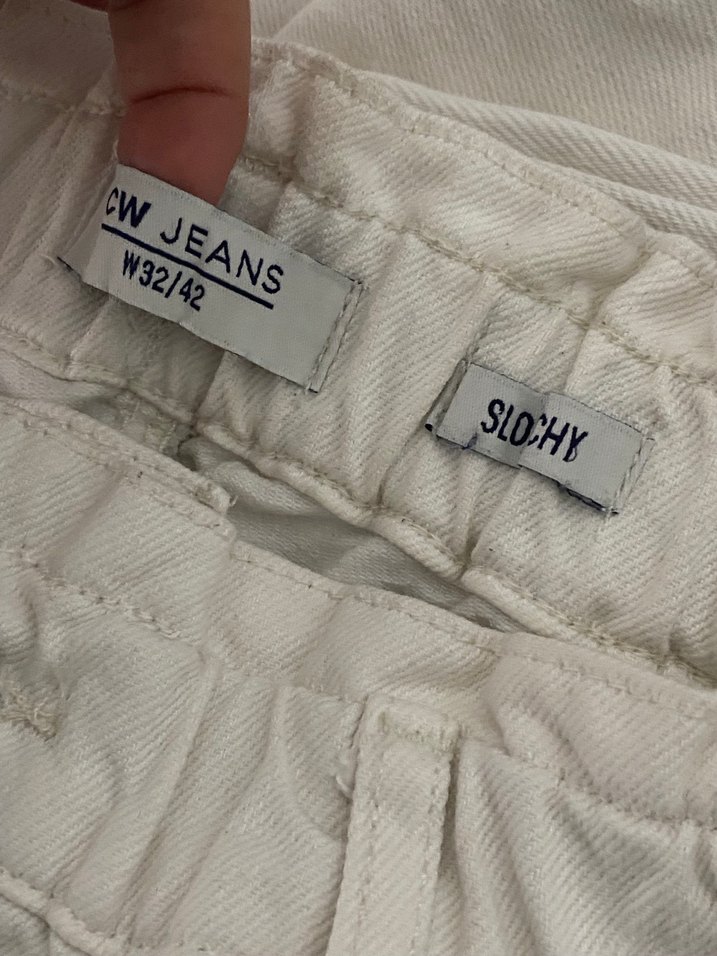 Beyaz mom jean - Görsel 3