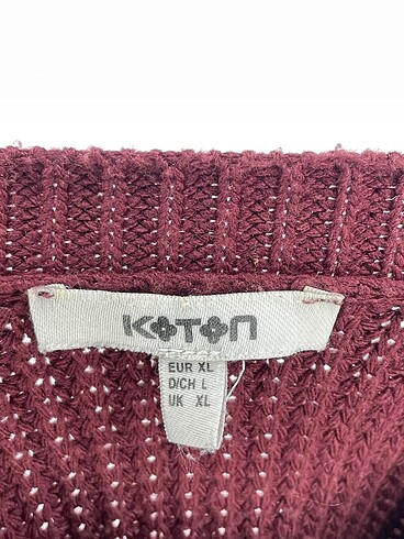 xl Beden bordo Renk Koton Kazak / Triko %70 İndirimli.