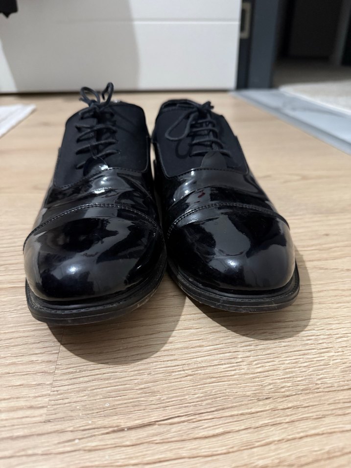 Siyah Rugan Klasik Erkek Ayakkabı - Görsel 3