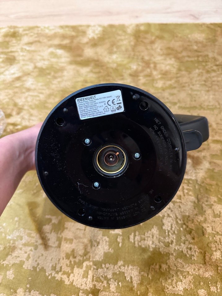 IDEENWELT Alman Ürünü Siyah Kablosuz Su Isıtıcı ketıl - Görsel 5