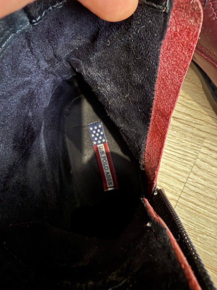 Us.Polo Bordo Deri Kadın Bot - Görsel 4