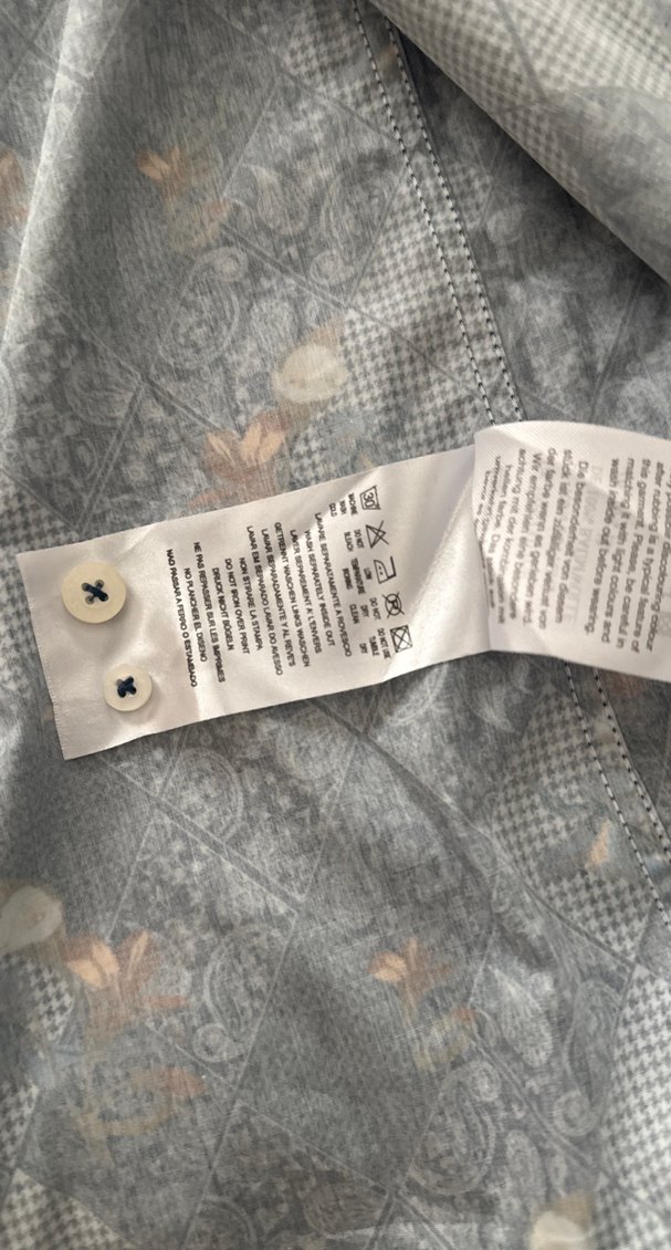 Düğmeli Erkek Gömlek, Uzun Kollu, Bohem Desenli - Görsel 5