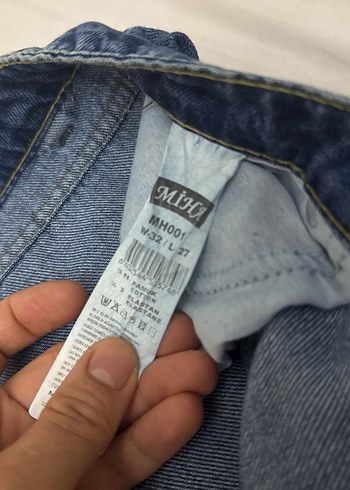 Kadın Mavi taşlı Nakışlı Denim Jean - Görsel 5