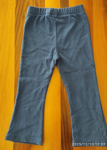 Kız Çocuk Gri Elastik Bel Tayt pantalon - Görsel 2