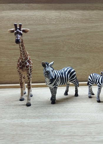 Beden Schleich Zürafa ve Zebra figürleri