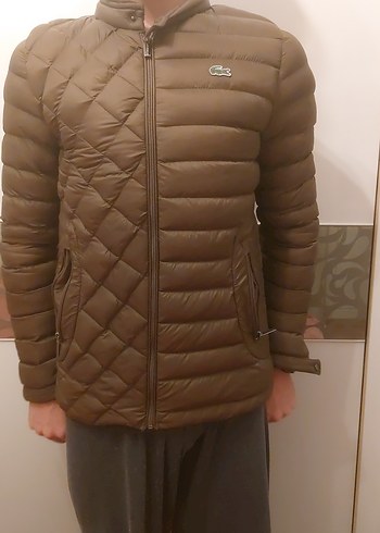 Lacoste Erkek Kahverengi Fermuarlı Mont - Görsel 6