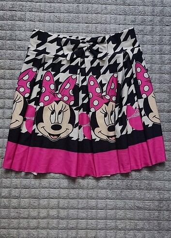 Mickey mause baskılı etek