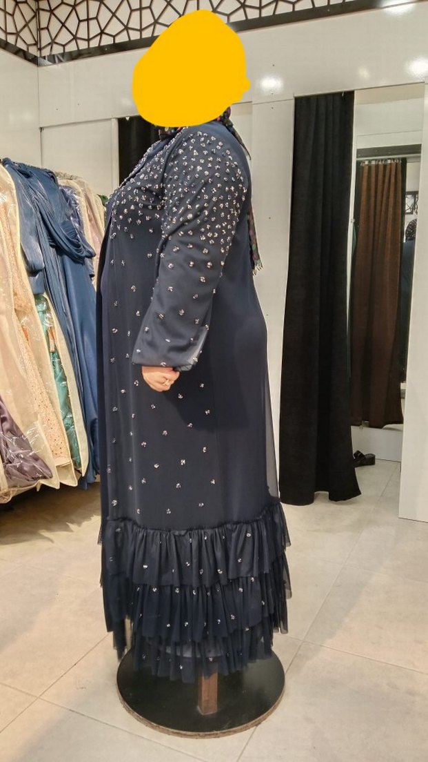 Boncuk İşlemeli Uzun Abiye - Görsel 2