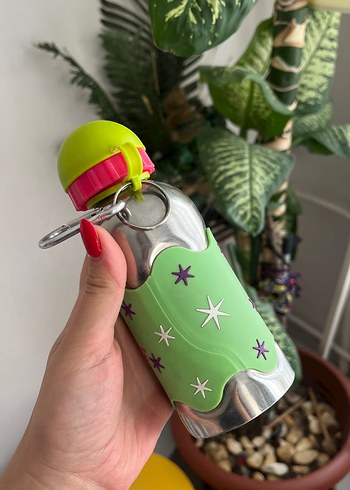 Renkli Çocuk Termosu STAR Desenli çelik - Görsel 2