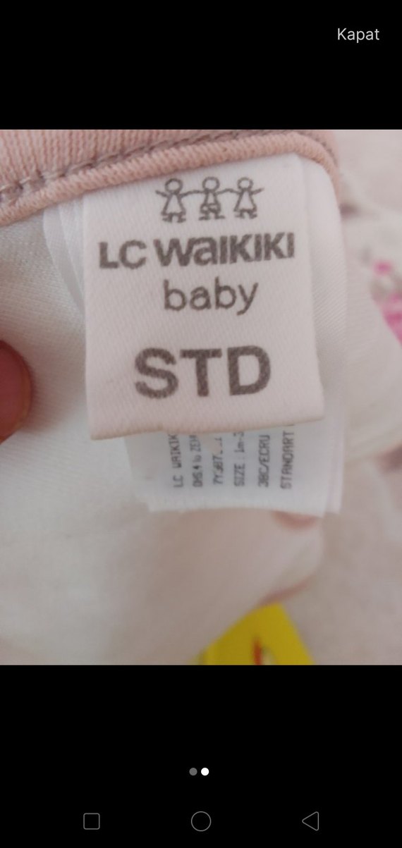 Baskılı Pembe Bebek Önlüğü - Görsel 2