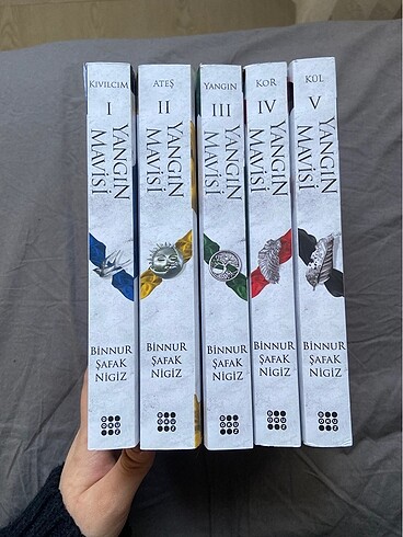 Yangın Mavisi Serisi 5 Kitap Set + Gecenin hikayesi 3 kitap set