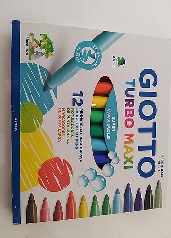 Giotto Turbo Maxi 12 Renk Keçeli Boya