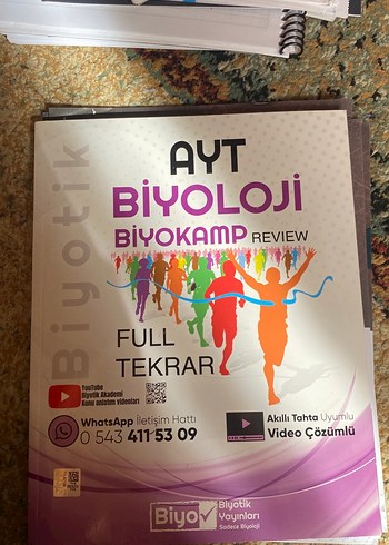 AYT Biyoloji Biyokamp Review Full Tekrar Kitabı