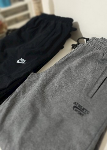 Gri Erkek Rahat Kesim Eşofman Altı gri siyah L - Görsel 5