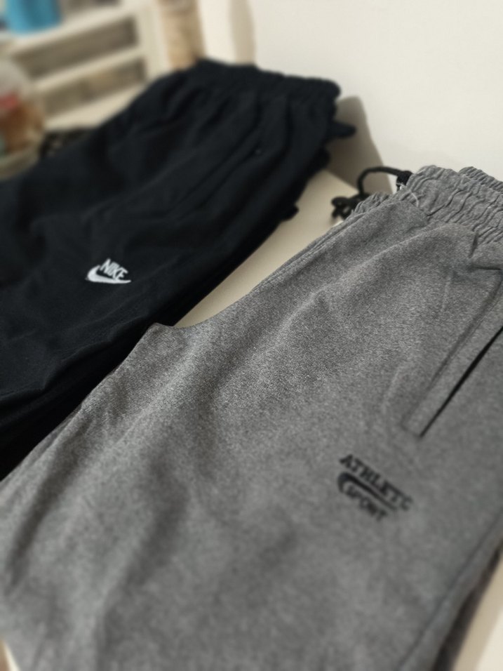 Gri Erkek Rahat Kesim Eşofman Altı gri siyah L - Görsel 5