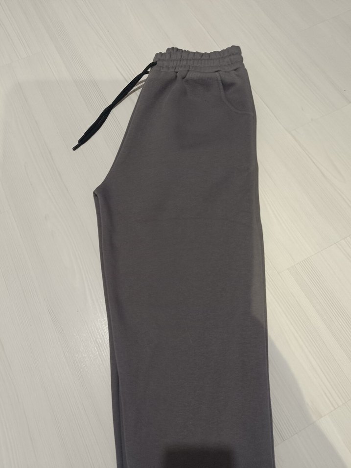 Gri Kadın Rahat Kesim Eşofman Altı - Görsel 5