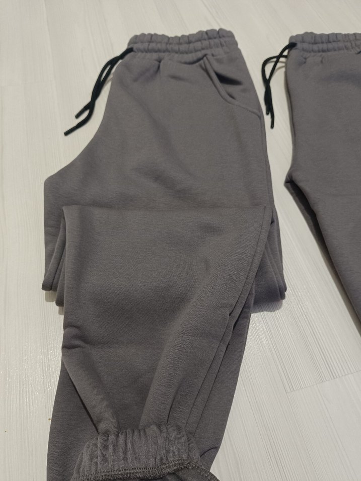 Gri Kadın Rahat Kesim Eşofman Altı - Görsel 4