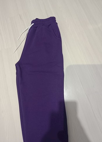 Mor  Eşofman Alt 3 İPLİK EŞOFMAN - Görsel 3