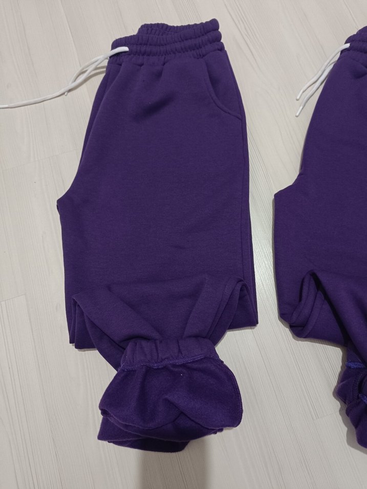 Mor  Eşofman Alt 3 İPLİK EŞOFMAN - Görsel 2