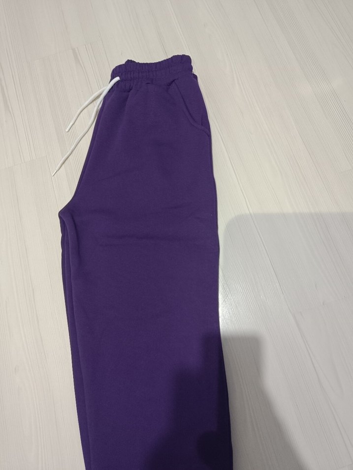 Mor  Eşofman Alt 3 İPLİK EŞOFMAN - Görsel 3