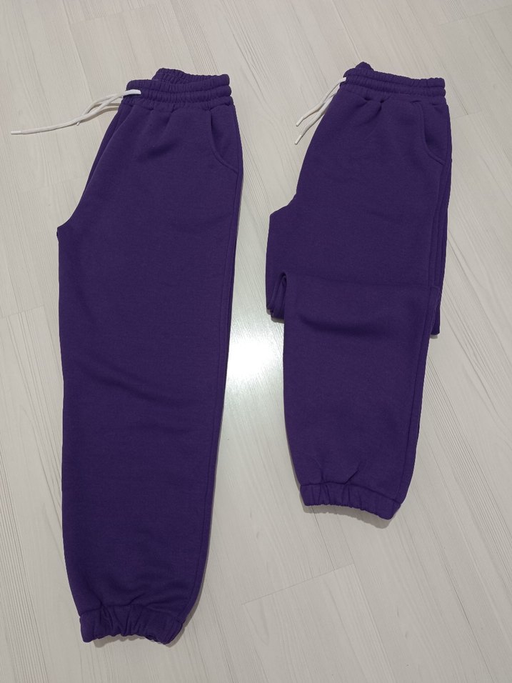 Mor  Eşofman Alt 3 İPLİK EŞOFMAN - Görsel 4