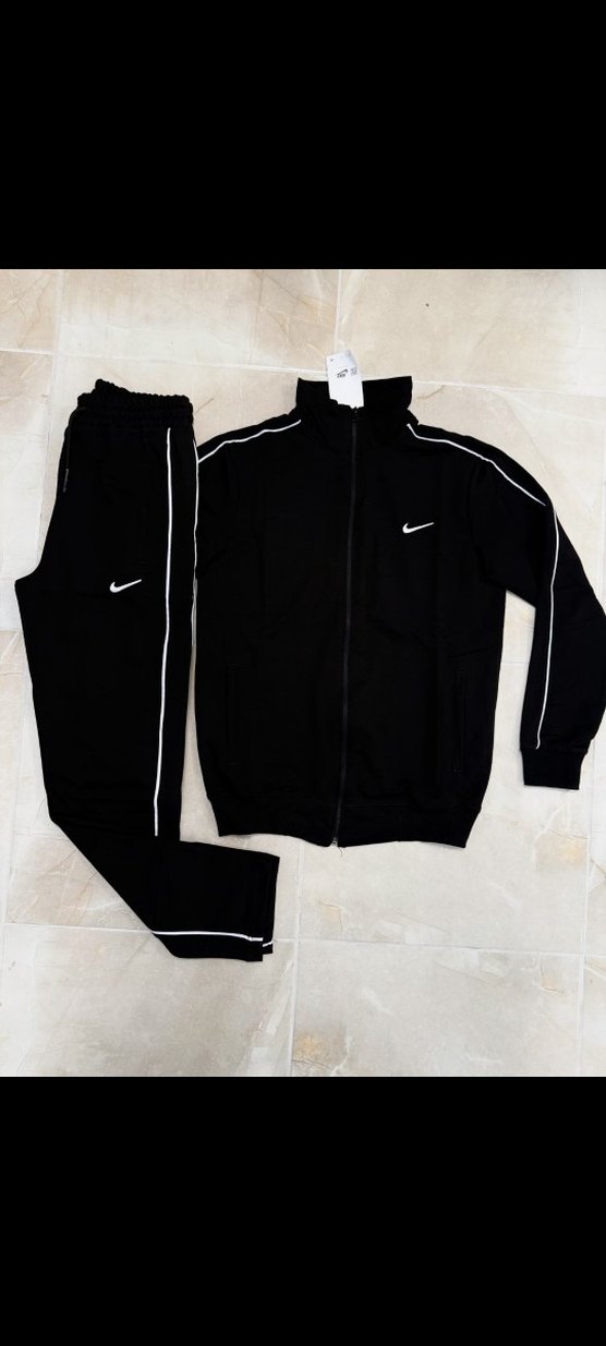 Erkek Siyah Fermuarlı Eşofman Takımı - Görsel 2