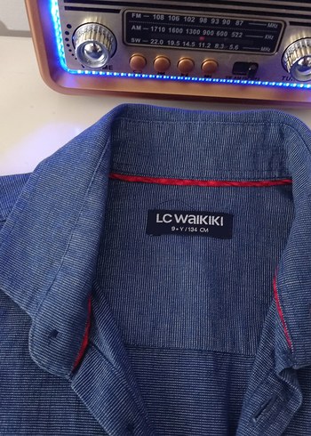 Defacto Erkek çocuk Mavi Uzun Kollu Denim Gömlek