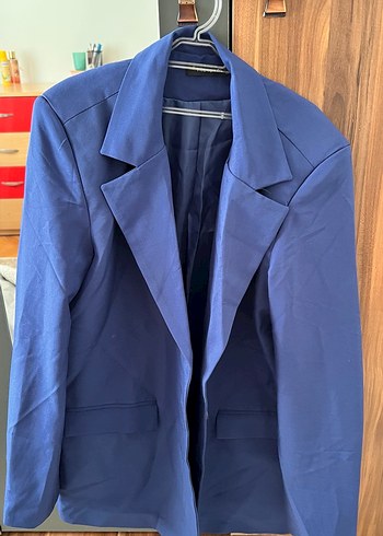 Trendyol & Milla TRENDYOLMILLA Saks Mavi Kruvaze Blazer Ceket