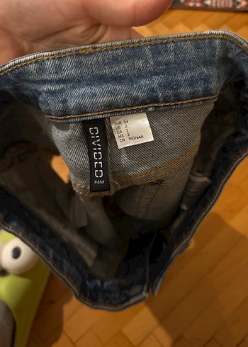 xs Beden mavi Renk H&M mini Jean şort