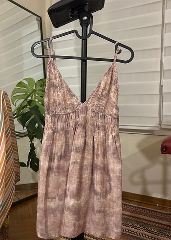 Zara Mini Keten Elbise