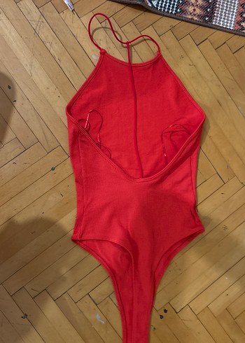 Kırmızı Kadın Body - Görsel 2