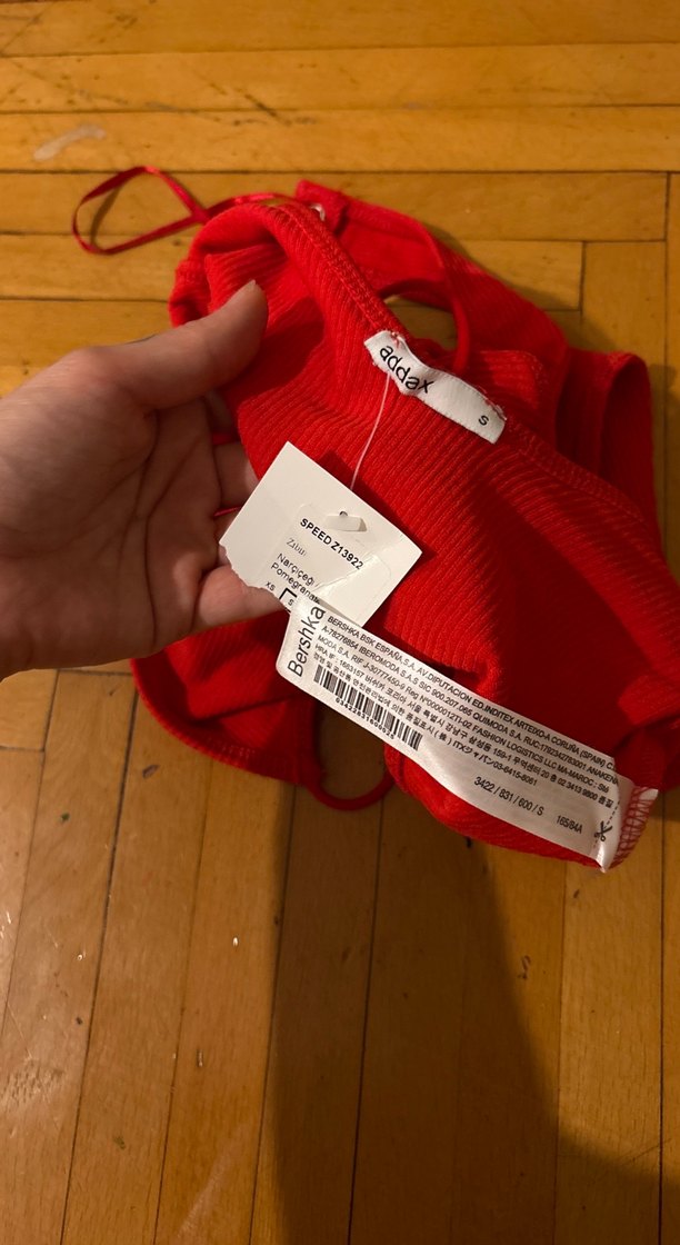 Kırmızı Kadın Body - Görsel 4