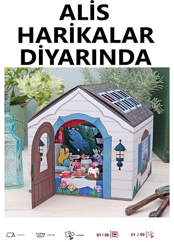 ALİS HARİKALAR DİYARINDA KARTON MODEL