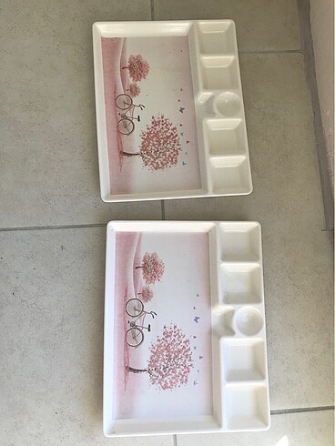 Diğer İkili kahvaltılık tabak