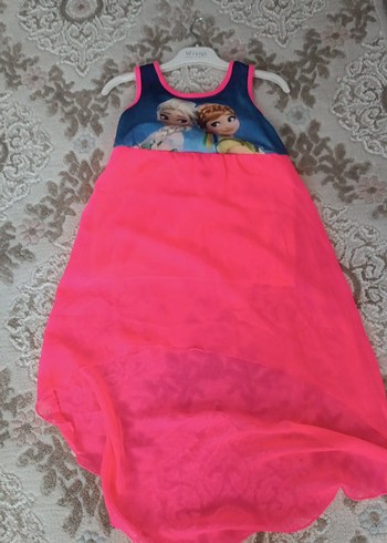 Kız Çocuk Parlak Pembe Baskılı Atlet - Görsel 3