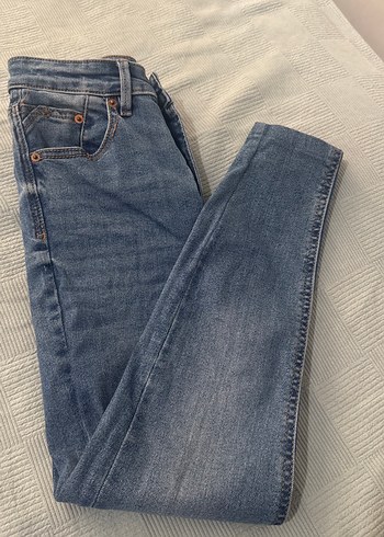 s Beden Kadın Mavi Denim Dar Kesim Günlük Jean