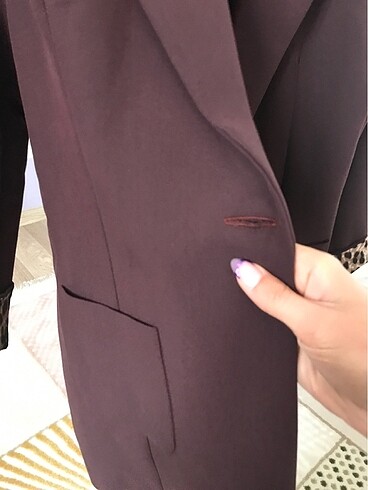 Zara Blazer mürdüm ceket