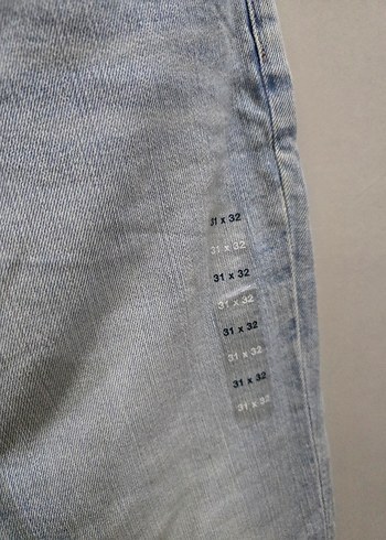 31 Beden Gri Batik Desenli Regular Fit Kadın Kot Pantolon