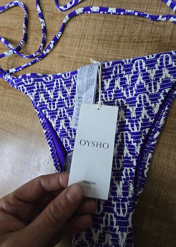 oysho Mor Bağcıklı Tie-Dye Bikini Altı - Görsel 4