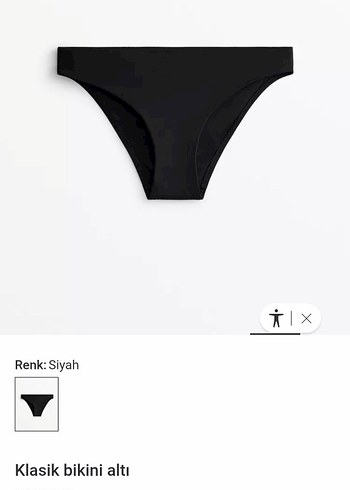 oysho Siyah Klasik Bikini Altı - Görsel 2