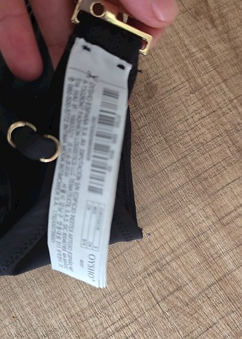 oysho Siyah Tokalı İnce Askılı Bikini Üstü - Görsel 3