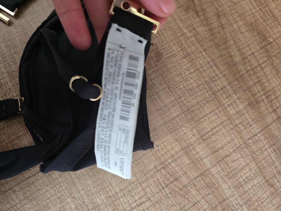 oysho Siyah Tokalı İnce Askılı Bikini Üstü - Görsel 3