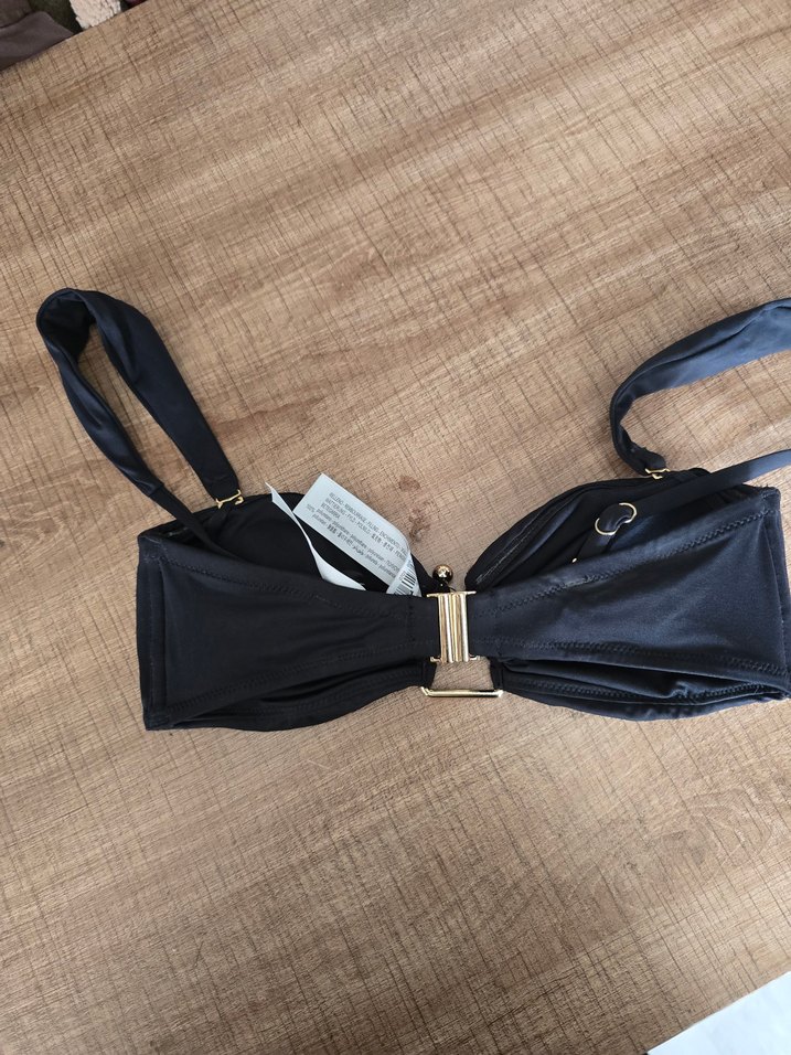 oysho Siyah Tokalı İnce Askılı Bikini Üstü - Görsel 2