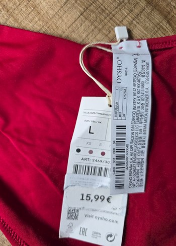 oysho Kırmızı Kadın Bikini Altı - Görsel 2