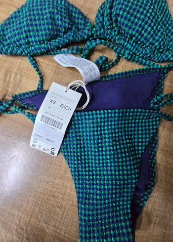 oysho Mavi Desenli Bohem Kadın Bikini - Görsel 2