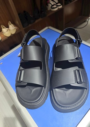 Kadın Mavi Dolgu Topuklu Sandalet - Görsel 2